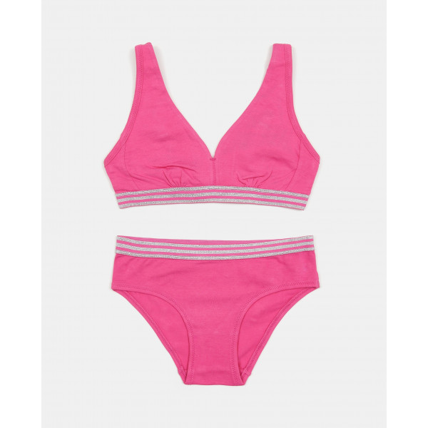 BLUKIDS BRUSHALTER I GACICE SET BRA + SLIP