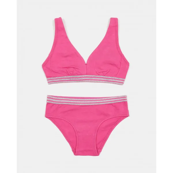 BLUKIDS BRUSHALTER I GACICE SET BRA + SLIP 