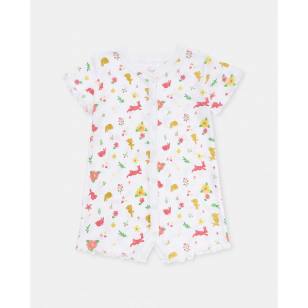 BLUKIDS ZEKA GIRL SHORT ROMPER