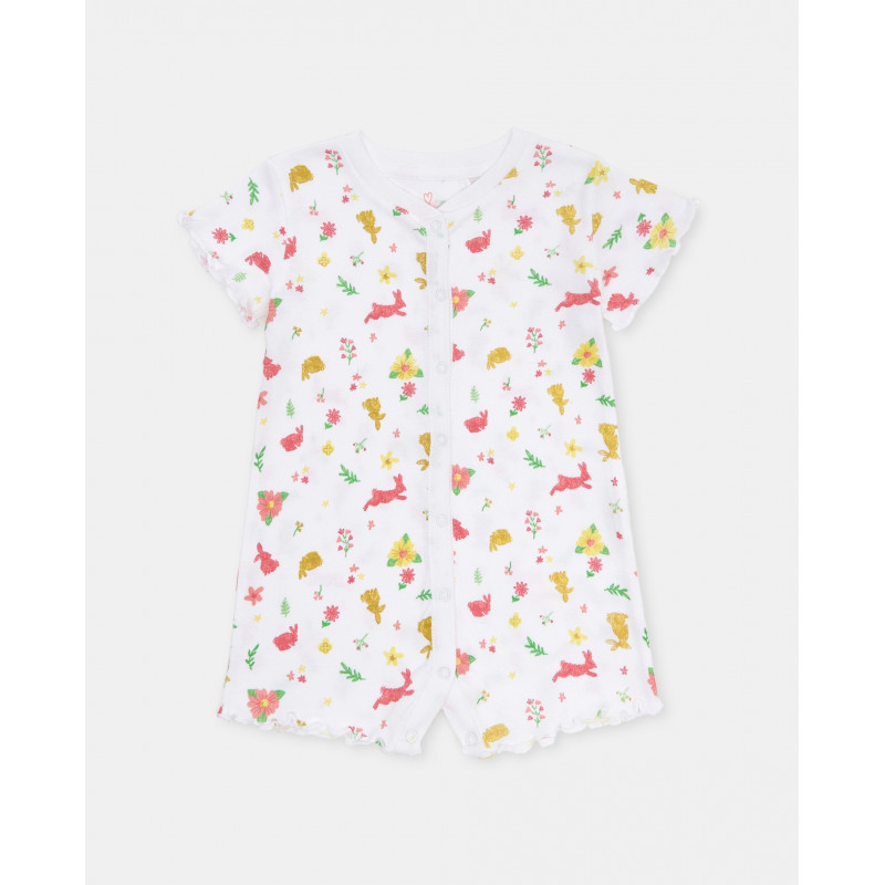 BLUKIDS ZEKA GIRL SHORT ROMPER