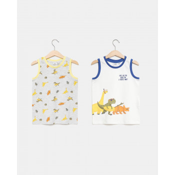 BLUKIDS MAJICA BEZ RUKAVA BI-PACK TANK 