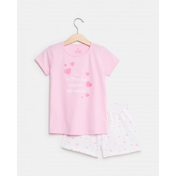 BLUKIDS PIDZAMA SHORT PJA GIRL 2/8 MAMMA