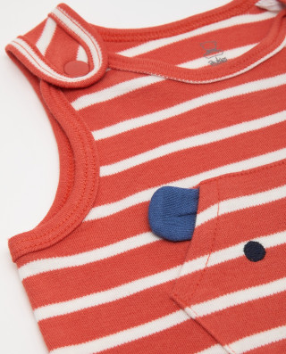 BLUKIDS ZEKA ROMPER STRIPES TASCA