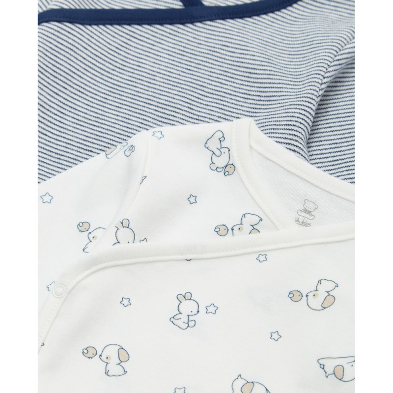 BLUKIDS BODI DUG RUKAV MARITIME BLUE