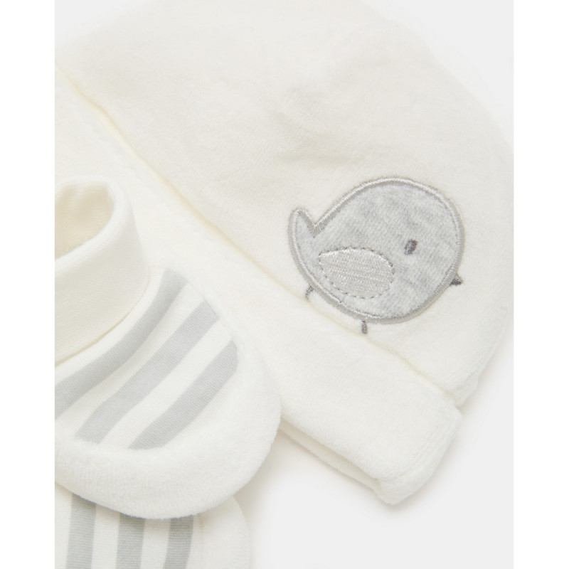 BLUKIDS SET KAPA I POPKE MARSHMALLOW