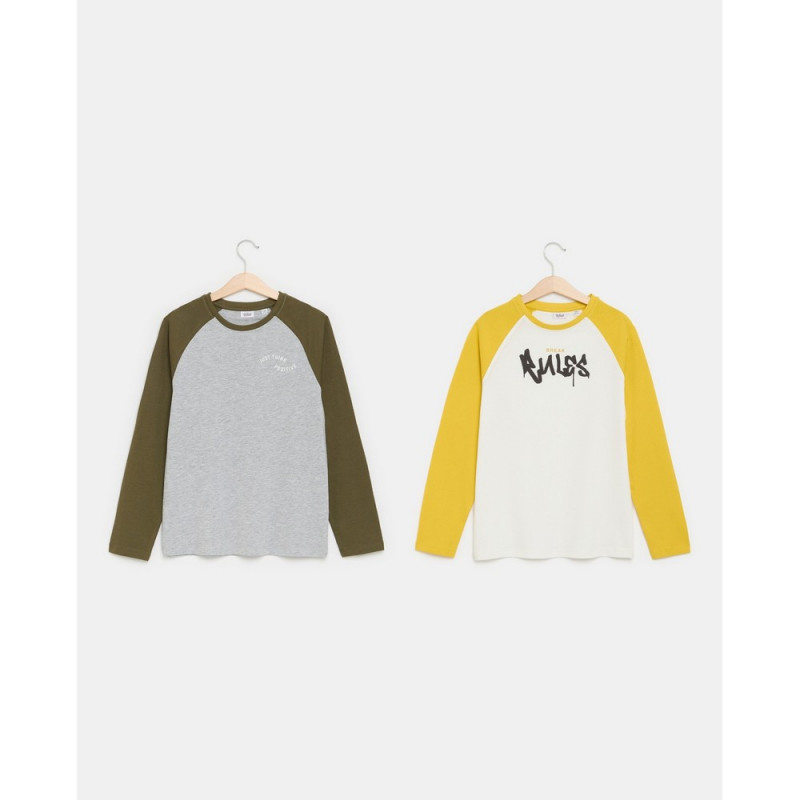 BLUKIDS MAJICA DUG RUKAV MEDIUM GREY MELANGE