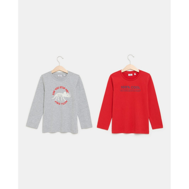 BLUKIDS MAJICA DUG RUKAV MARS RED