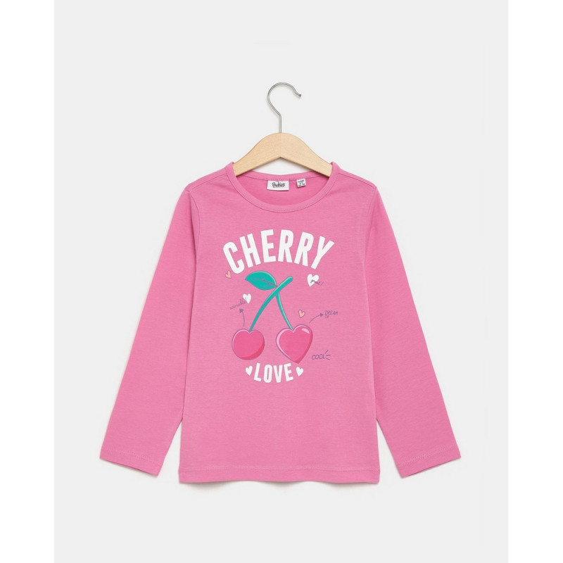 BLUKIDS MAJICA DUG RUKAV FUCHSIA PINK