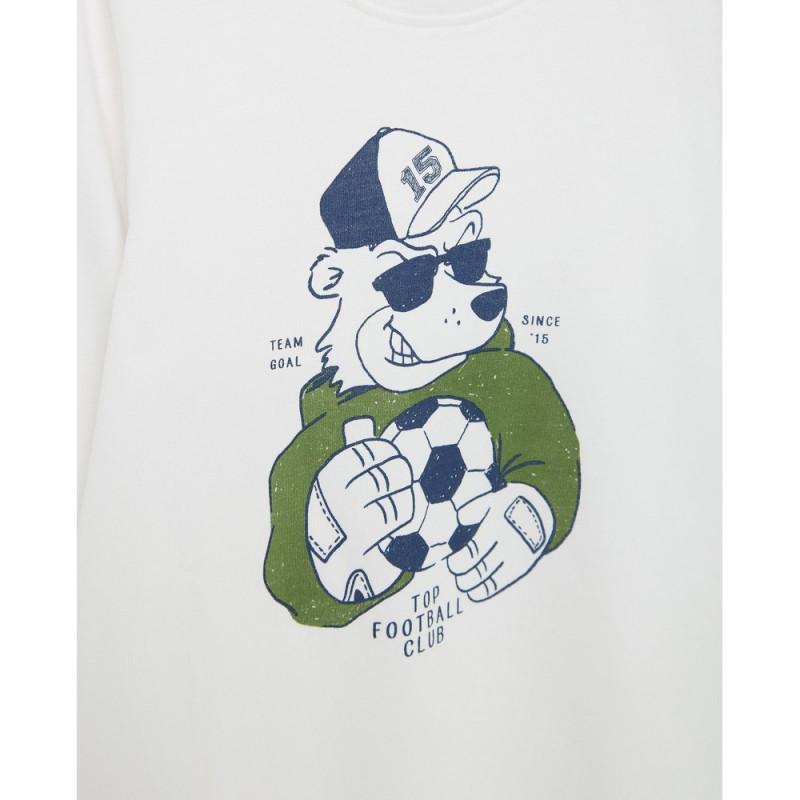 BLUKIDS MAJICA DUG RUKAV BRILLIANT WHITE