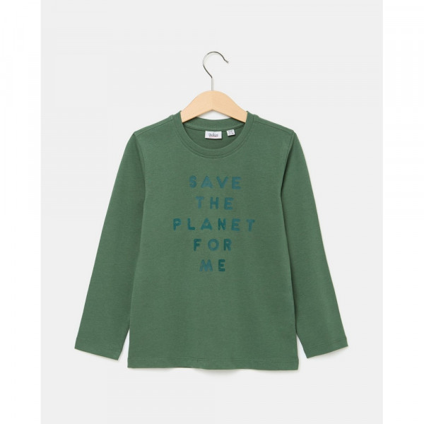 BLUKIDS MAJICA DUG RUKAV DUCK GREEN