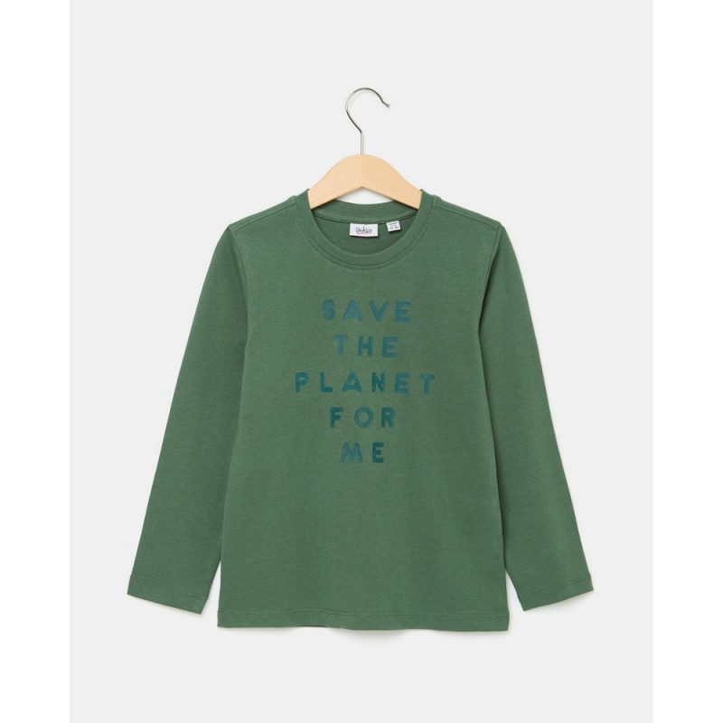 BLUKIDS MAJICA DUG RUKAV DUCK GREEN