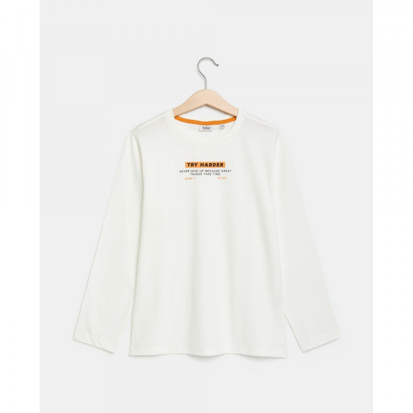 BLUKIDS MAJICA DUG RUKAV BLANC DE BLANC