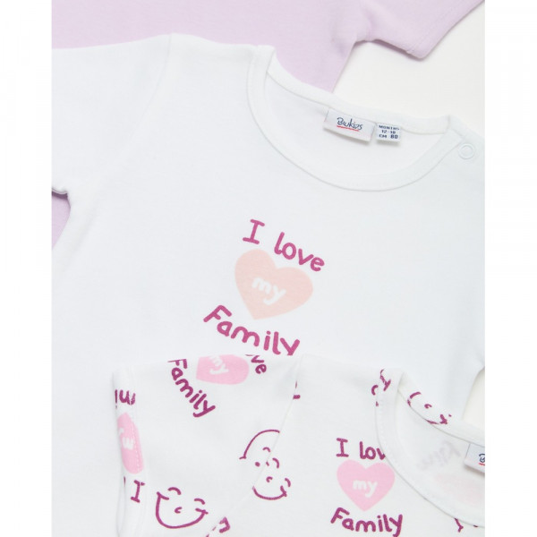 BLUKIDS BODI KRATAK RUKAV SISTER LILAC SNOW
