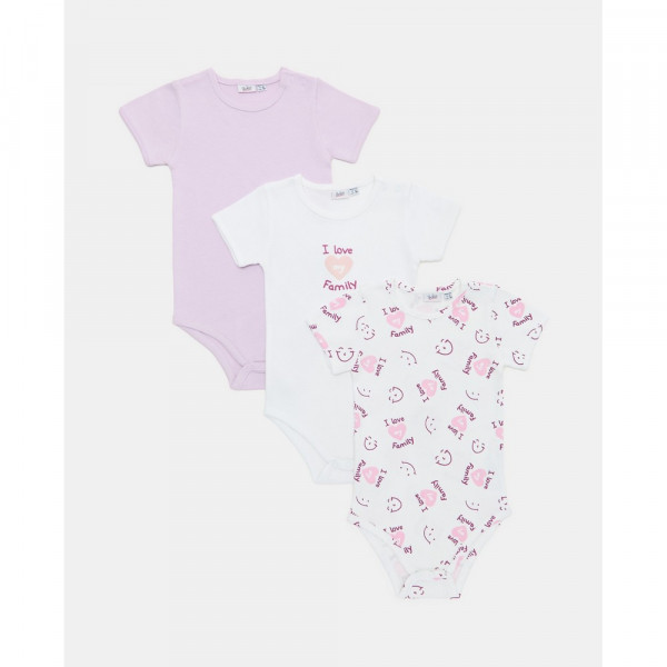 BLUKIDS BODI KRATAK RUKAV SISTER LILAC SNOW
