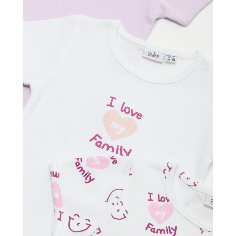 BLUKIDS BODI KRATAK RUKAV SISTER LILAC SNOW