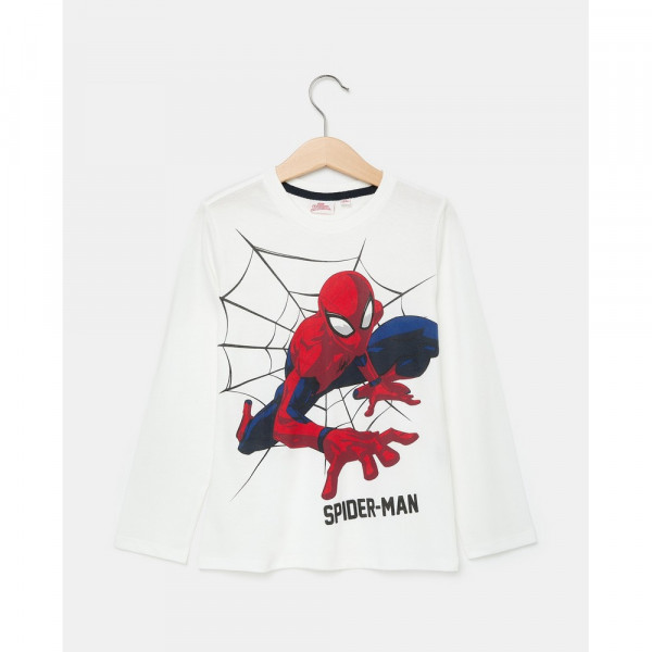 BLUKIDS MAJICA DUG RUKAV SPIDERMAN BLANC DE BLANC