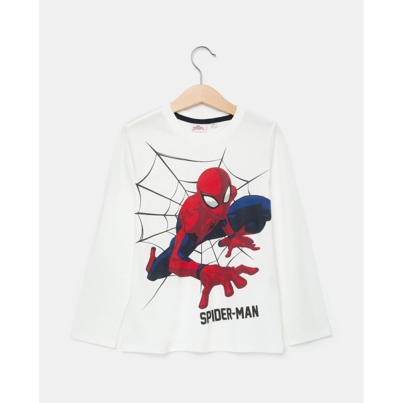 BLUKIDS MAJICA DUG RUKAV SPIDERMAN BLANC DE BLANC
