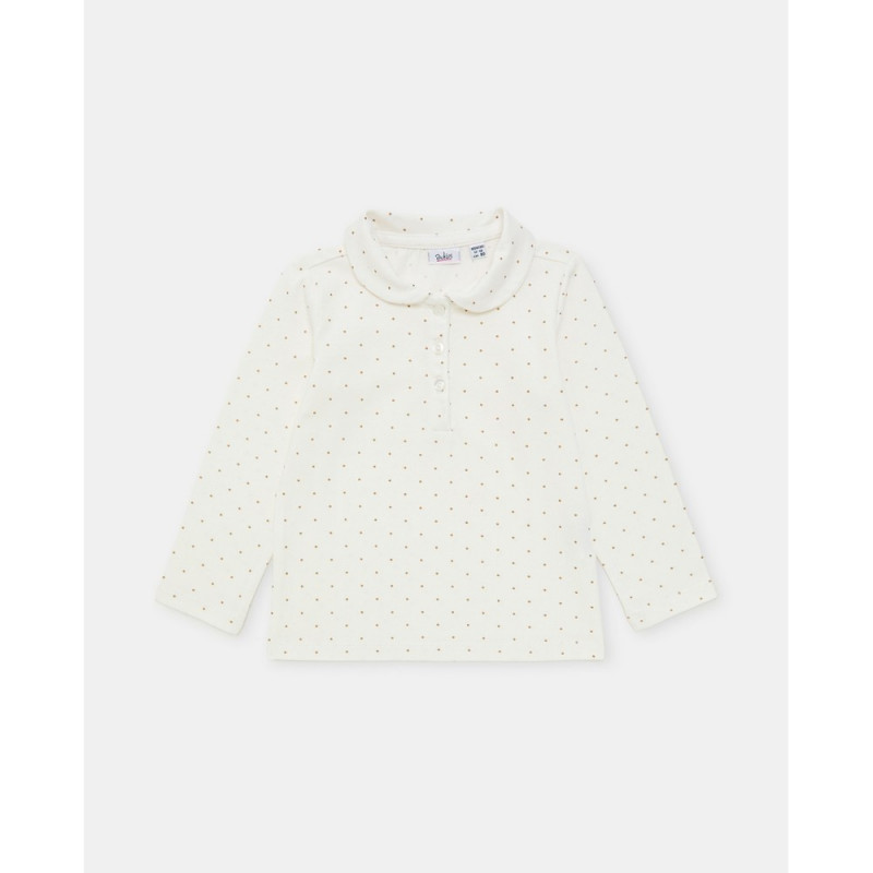 BLUKIDS MAJICA POLO DUG RUKAV COCONUT MILK