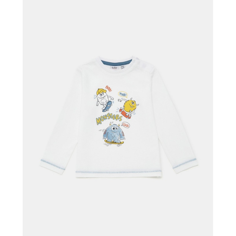 BLUKIDS MAJICA DUG RUKAV BRILLIANT WHITE