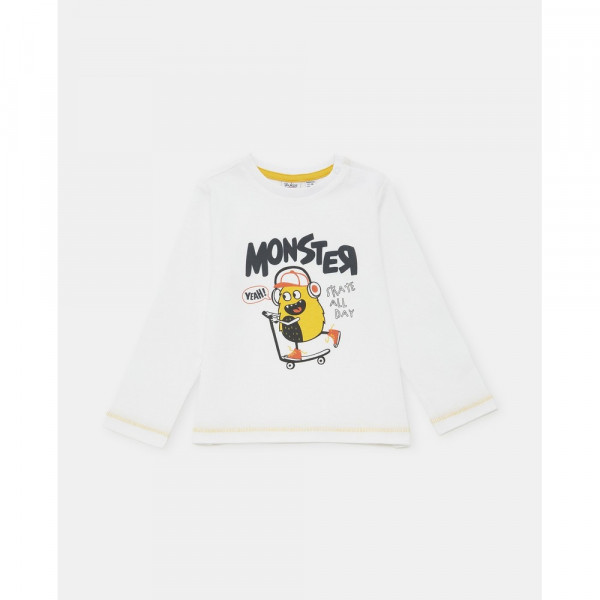 BLUKIDS MAJICA DUG RUKAV BRILLIANT WHITE