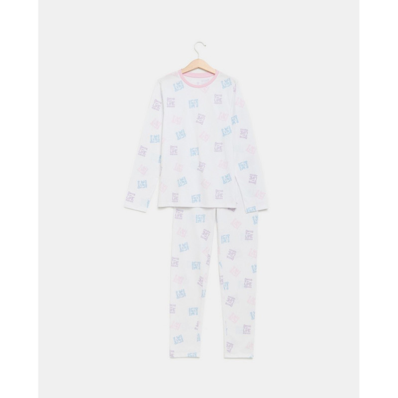 BLUKIDS PIDZAMA BRIGHT WHITE