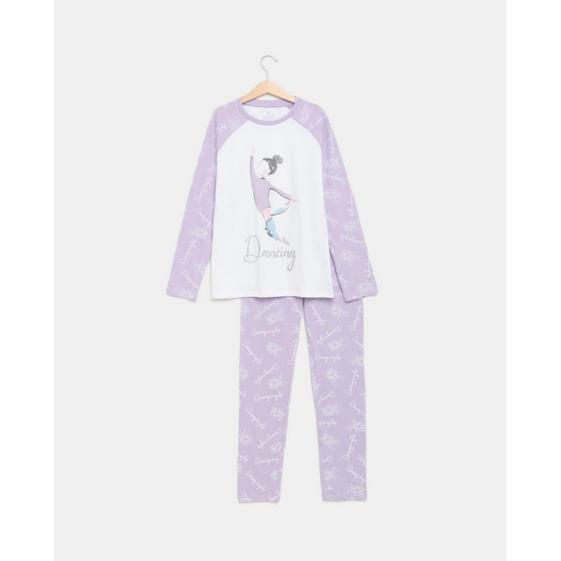 BLUKIDS PIDZAMA PASTEL LILAC