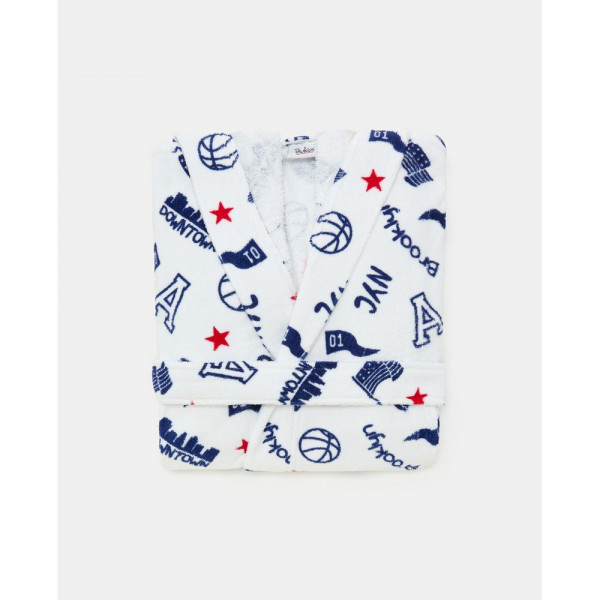 BLUKIDS BADEMANTIL BRIGHT WHITE