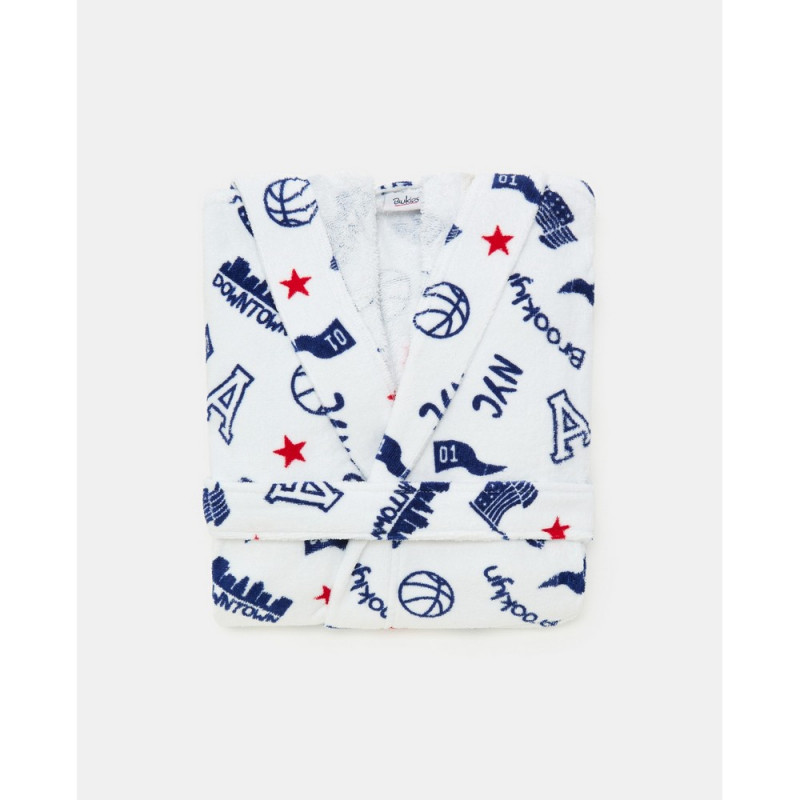 BLUKIDS BADEMANTIL BRIGHT WHITE