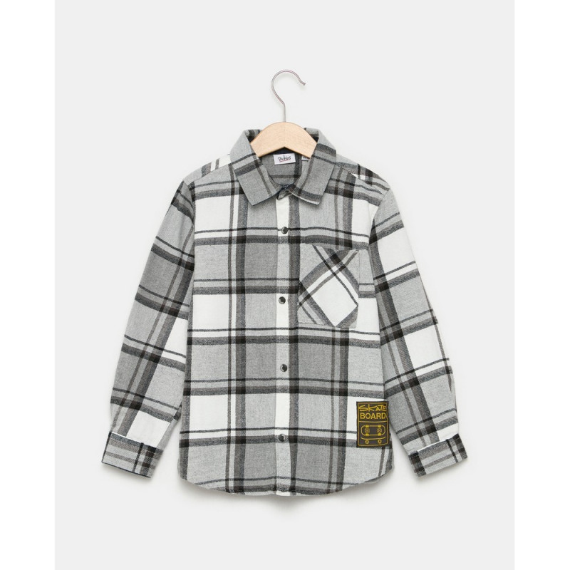 BLUKIDS KOSULJA DUG RUKAV NEUTRAL GRAY