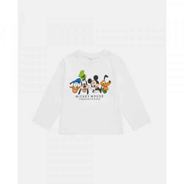 BLUKIDS MAJICA DUG RUKAV FRIENDS BRILLIANT WHITE