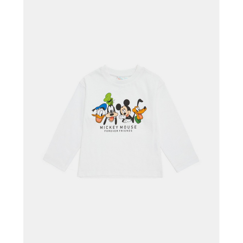BLUKIDS MAJICA DUG RUKAV FRIENDS BRILLIANT WHITE