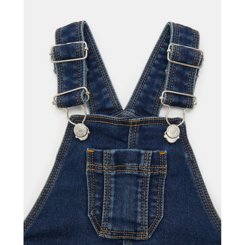 BLUKIDS FARMERKE NA TREGERE FADED DENIM