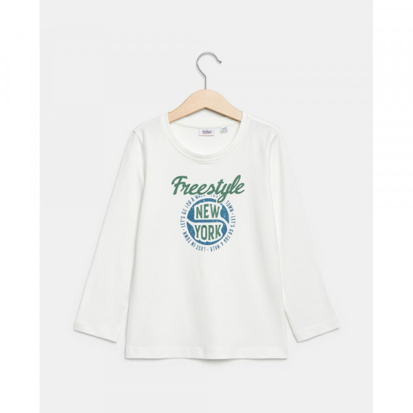 BLUKIDS MAJICA DUG RUKAV BLANC DE BLANC