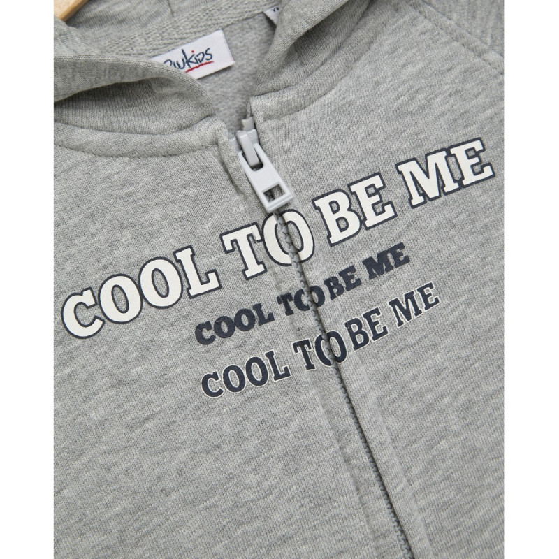 BLUKIDS DUKS SA KAPULJACOM MEDIUM GREY MELANGE