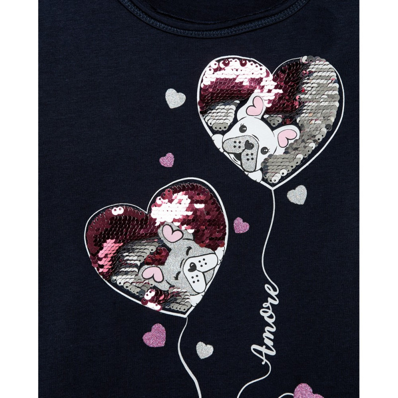 BLUKIDS MAJICA DUG RUKAV DRESS BLUES