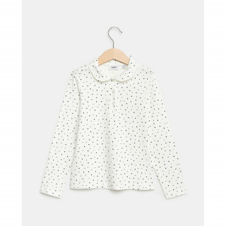 BLUKIDS MAJICA POLO DUG RUKAV SNOW WHITE 