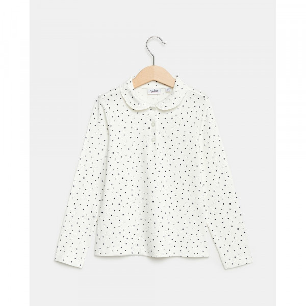BLUKIDS MAJICA POLO DUG RUKAV SNOW WHITE