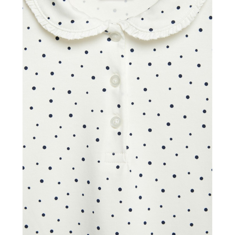 BLUKIDS MAJICA POLO DUG RUKAV SNOW WHITE