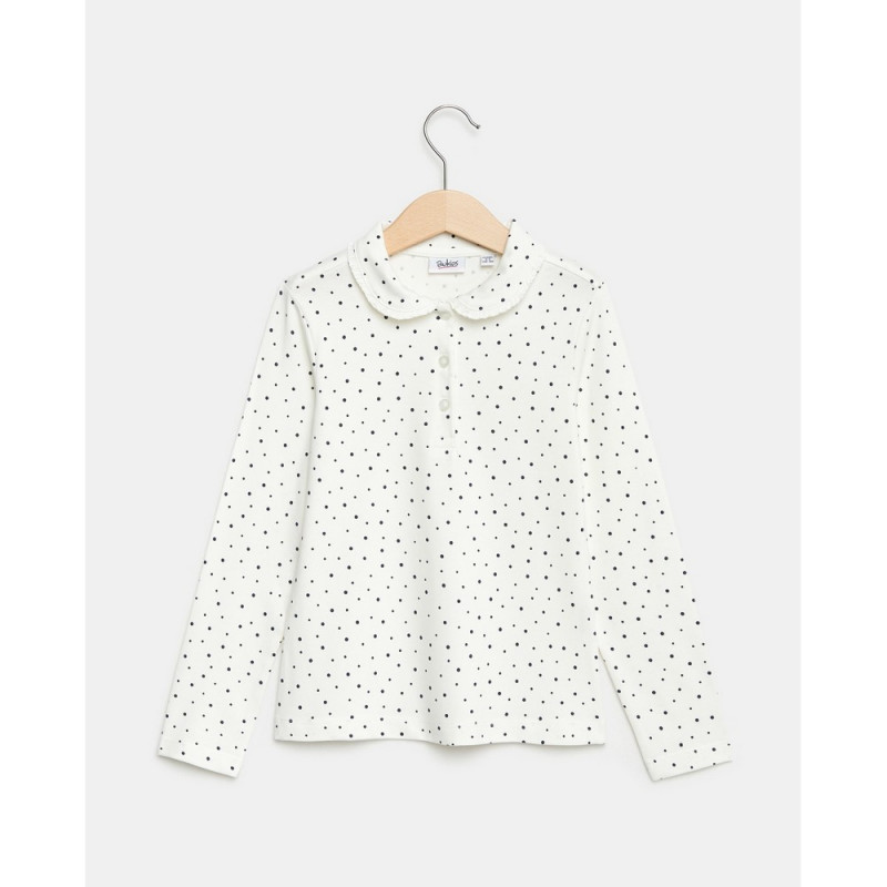 BLUKIDS MAJICA POLO DUG RUKAV SNOW WHITE