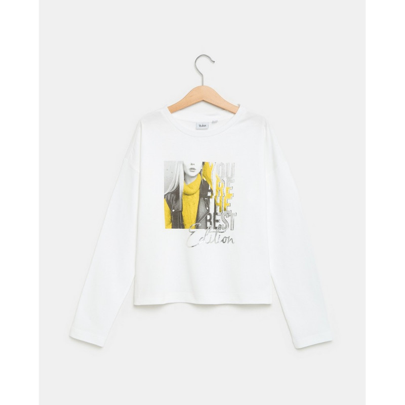 BLUKIDS MAJICA DUG RUKAV BRIGHT WHITE