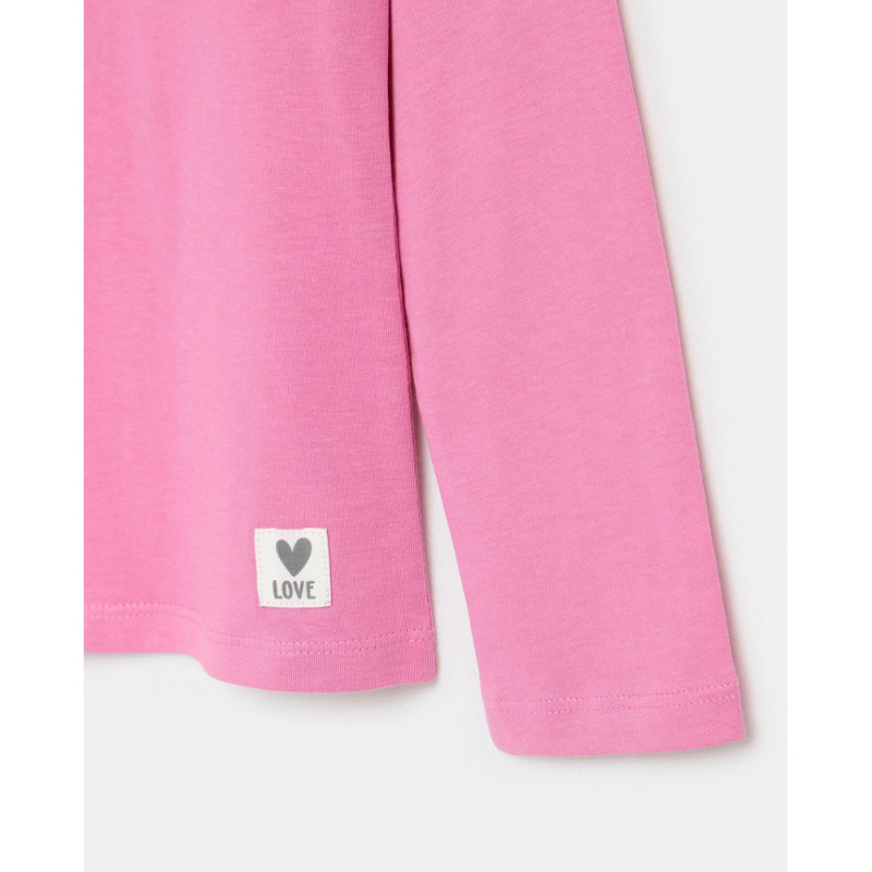 BLUKIDS MAJICA DUG RUKAV FUCHSIA PINK