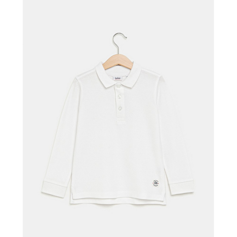 BLUKIDS MAJICA POLO DUG RUKAV BRIGHT WHITE