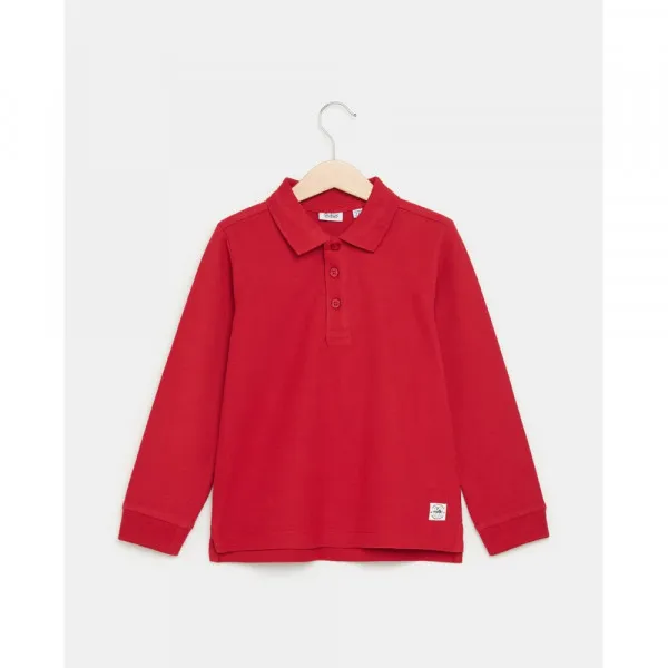 BLUKIDS MAJICA POLO DUG RUKAV RIO RED 