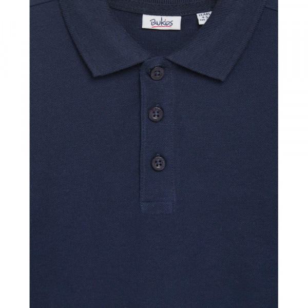 BLUKIDS MAJICA POLO DUG RUKAV PEACOAT