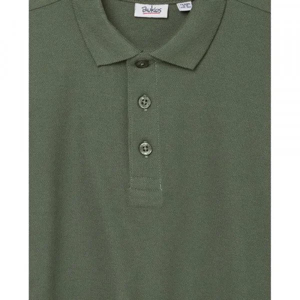 BLUKIDS MAJICA POLO DUG RUKAV DUCK GREEN 