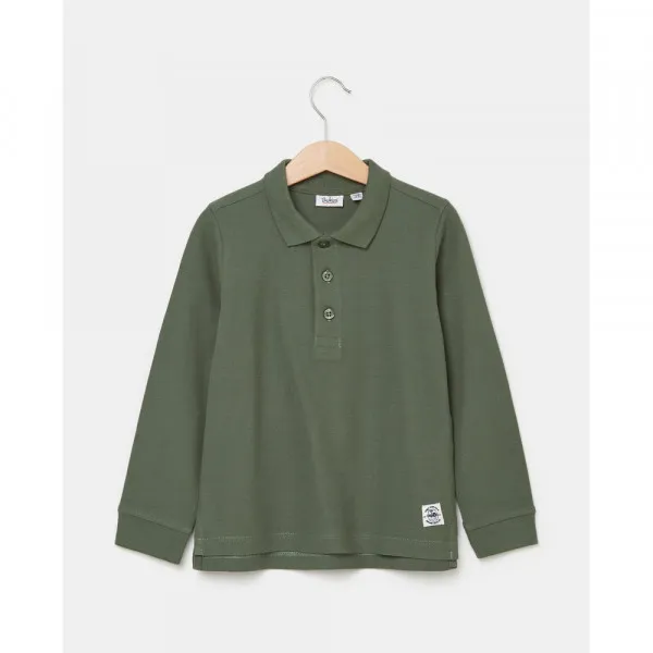 BLUKIDS MAJICA POLO DUG RUKAV DUCK GREEN 