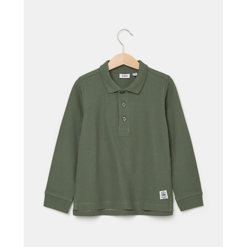 BLUKIDS MAJICA POLO DUG RUKAV DUCK GREEN
