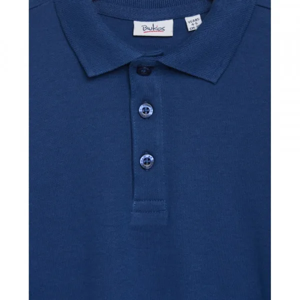 BLUKIDS MAJICA POLO DUG RUKAV ESTATE BLUE 