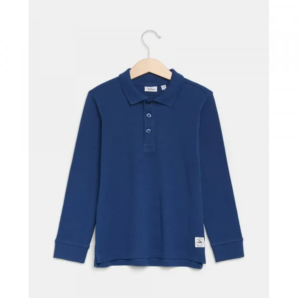 BLUKIDS MAJICA POLO DUG RUKAV ESTATE BLUE 