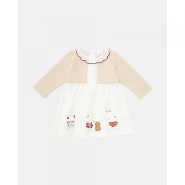 BLUKIDS SET HALJINA I BOLERO BLANC DE BLANC 